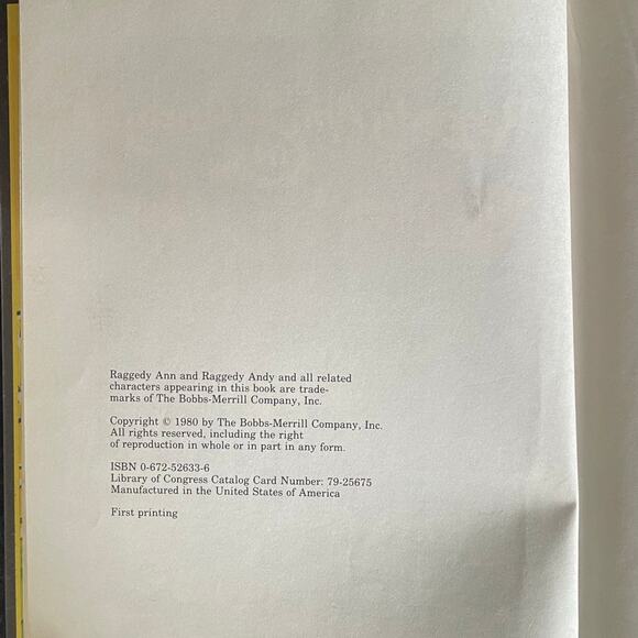 Raggedy Ann and Andy In the Tunnel of Lost Toys by Catherine Bushnell | 1980 - Picture 3 of 10